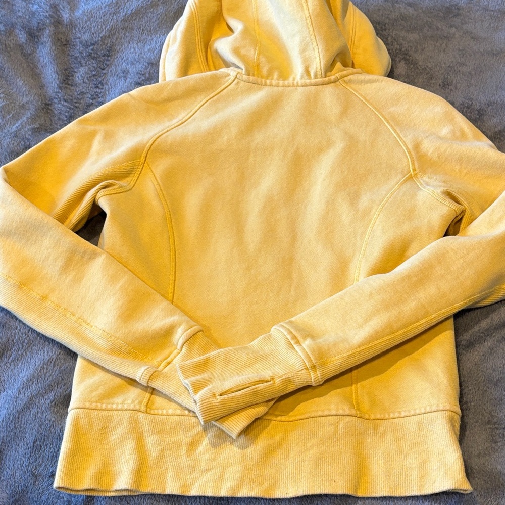 Lululemon Yellow Scuba Hoodie Jacket *flawed - Picture 7 of 7